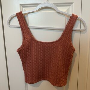Rust Knit Women's Tank Top
